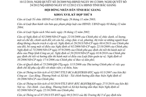 Nghị quyết 31/2013/NQ-HĐND sửa đổi một số điều Nghị quyết chế độ người hoạt động không chuyên trách Bắc Giang