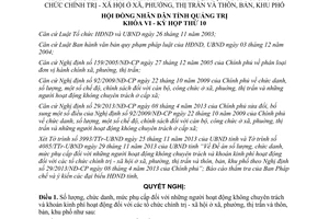 Nghị quyết 26/2013/NQ-HĐND chức danh không chuyên trách Quảng Trị 2013