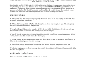 Kế hoạch 204/KH-UBND năm 2013 sử dụng văn bản điện tử trong cơ quan nhà nước Tiền Giang