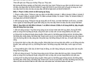 Thông tư 52/2013/TT-BNNPTNT hướng dẫn Nghị định 80 quản lý cảng cá khu neo đậu tránh bão