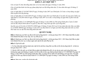 Nghị quyết 06/2013/NQ-HĐND đầu tư kết cấu hạ tầng kinh tế xã hội giai đoạn 2013 - 2015 Khánh Hòa