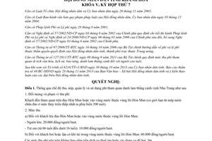 Nghị quyết 07/2013/NQ-HĐND phí tham quan danh lam thắng cảnh vịnh Nha Trang Khánh Hòa