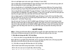 Nghị quyết 65/2013/NQ-HĐND kế hoạch đầu tư phát triển năm 2014 Thanh Hóa