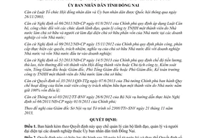 Quyết định 73/2013/QĐ-UBND quản lý lãnh đạo người đại diện doanh nghiệp Đồng Nai