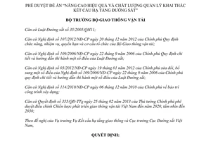 Quyết định 4091/QĐ-BGTVT năm 2013 Đề án nâng cao chất lượng kết cấu hạ tầng đường sắt