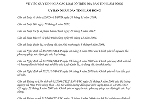 Quyết định 2566/QĐ-UBND năm 2013 quy định giá gỗ Lâm Đồng