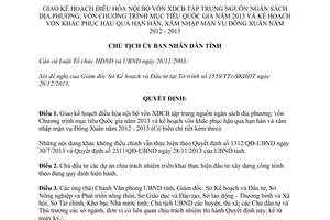 Quyết định 2647/QĐ-UBND năm 2013 điều hòa vốn xây dựng cơ bản khắc phục hạn hán Bình Phước