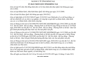 Quyết định 79/2013/QĐ-UBND bổ sung mức giá dịch vụ khám chữa bệnh cơ sở Nhà nước Đồng Nai