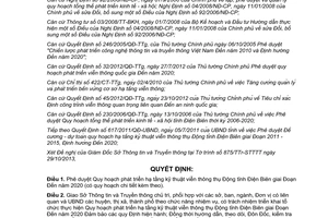 Quyết định 1117/QĐ-UBND năm 2013 phát triển hạ tầng kỹ thuật viễn thông thụ động Điện Biên