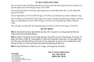 Quyết định 54/2013/QĐ-UBND Quy chế quản lý sử dụng kinh phí khuyến công Bình Dương