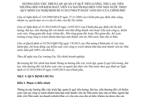 Thông tư 221/2013/TT-BTC Hướng dẫn trích lập quỹ tiền lương thù lao tiền thưởng Nghị định 51/2013