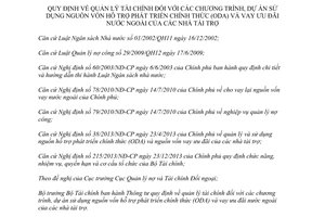 Thông tư 218/2013/TT-BTC quản lý tài chính hỗ trợ phát triển chính thức ODA vay ưu đãi nước ngoài