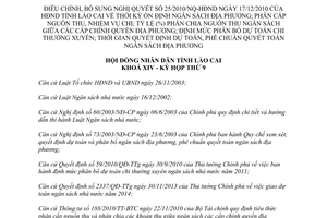 Nghị quyết 26/2013/NQ-HĐND ổn định ngân sách địa phương phân cấp nguồn thu nhiệm vụ chi Lào Cai