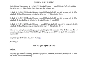 Văn bản hợp nhất 16/VBHN-VPQH năm 2013 hợp nhất Luật thi đua khen thưởng