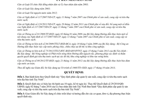 Quyết định 57/2013/QĐ-UBND phân cấp quản lý sản xuất cung cấp tiêu thụ nước sạch Tây Ninh