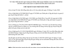 Quyết định 3247/QĐ-UBND 2013 quy hoạch phát triển giao thông vận tải Bình Dương 2020 2030