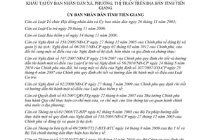 Quyết định 49/2013/QĐ-UBND trình tự thủ tục thời gian cơ chế một cửa liên thông Tiền Giang