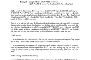 Công văn 9933/BKHĐT-KTCN năm 2013 làm rõ danh mục vật tư trong nước đã sản xuất
