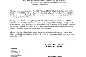 Công văn 4308/TCT-VP năm 2013 trả lời đơn công dân
