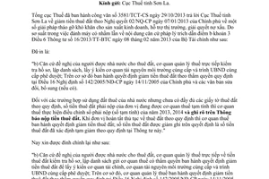 Công văn 4307/TCT-VP năm 2014 đính chính công văn 3581/TCT-CS giảm tiền thuê đất