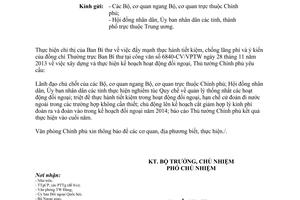 Công văn 10572/VPCP-QHQT năm 2013 xây dựng thực hiện kế hoạch đối ngoại