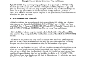 Công văn 7730/TCHQ-TXNK 2013 xác định trước mã số phân loại hàng hóa xuất nhập khẩu