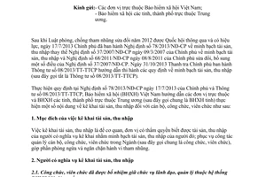 Công văn 5174/BHXH-TCCB năm 2013 kế khai tài sản thu nhập cán bộ công viên chức