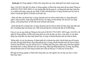 Công văn 4545/BNN-TCLN 2013 khoán bảo vệ rừng khoanh nuôi tái sinh tự nhiên