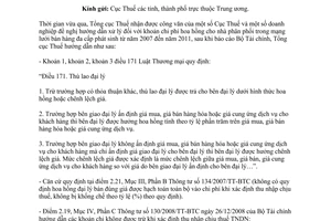 Công văn 4567/TCT-PC 2013 xử lý khoản chi phí hoa hồng nhà phân phối mạng lưới bán hàng đa cấp