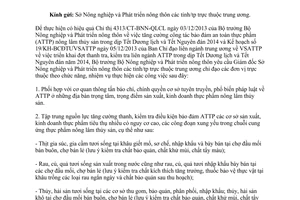 Công văn 4584/BNN-QLCL năm 2013 thực hiện Chỉ thị 4313 Kế hoạch 19