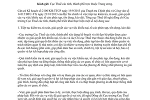 Công văn 4615/TCT-KTNB 2013 kiểm tra rà soát giải quyết khiếu nại tố cáo phức tạp tồn đọng