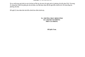 Công văn 279/HĐND-CTHĐ năm 2013 đính chính Phụ lục Nghị quyết 21/2013/NQ-HĐND Quảng Trị