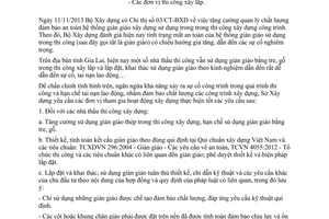 Công văn 658/SXD-QLCL năm 2013 quản lý chất lượng an toàn giàn giáo xây dựng thi công xây lắp Gia Lai