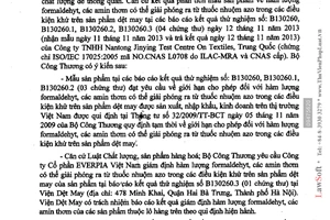 Công văn 11067/BCT-KHCN năm 2013 chứng nhận sản phẩm chất lượng thông quan