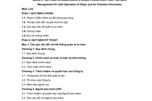 Quy chuẩn kỹ thuật quốc gia QCVN 71:2013/BGTVT về quản lý an toàn và ngăn ngừa ô nhiễm trong khai thác tàu biển