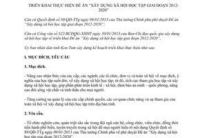 Kế hoạch 2780/KH-UBND Xây dựng xã hội học tập 2012-2020 Kon Tum 2013