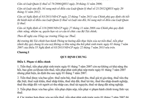 Thông tư 179/2013/TT-BTC hướng dẫn xóa nợ tiền thuế tiền phạt không thu hồi trước 1/7/2007