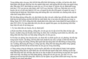 Chỉ thị 17/CT-UBND năm 2013 tăng cường phòng chống đói rét dịch bệnh Đông Xuân Yên Bái