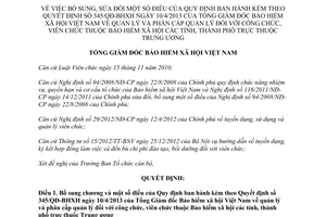 Quyết định 1382/QĐ-BHXH năm 2013 bổ sung Quyết định 345 quản lý phân cấp công viên chức