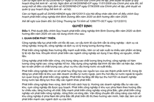 Quyết định 3281/QĐ-UBND 2013 Quy hoạch phát triển công nghiệp Bình Dương đến 2020 định hướng 2025