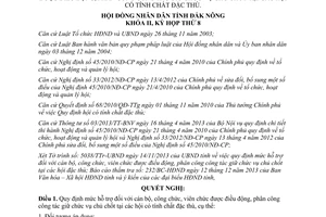 Quy định 33/2013/NQ-HĐND mức hỗ trợ cán bộ công chức viên chức có tính chất đặc thù Đăk Nông 2013