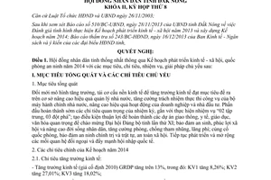 Nghị quyết 25/2013/NQ-HĐND kế hoạch phát triển kinh tế xã hội năm 2014 Đăk Nông