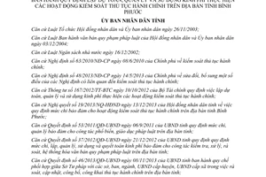 Quyết định 60/2013/QĐ-UBND kinh phí kiểm soát thủ tục hành chính Bình Phước