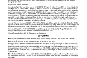 Quyết định 42/2013/QĐ-UBND Bảng giá đất năm 2014 Trà Vinh