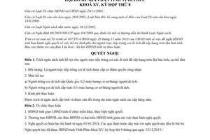 Nghị quyết 114/2013/NQ-HĐND kinh phí cho người trông coi di tích đã xếp hạng Vĩnh Phúc