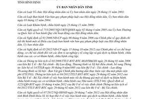 Quyết định 44/2013/QĐ-UBND giá dịch vụ khám chữa bệnh trong cơ sở chữa bệnh Nhà nước Bình Định