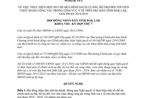 Nghị quyết 106/2013/NQ-HĐND chính sách ưu đãi hỗ trợ viên chức lĩnh vực y tế 2014 2018 Đắk Lắk