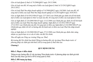 Thông tư 201/2013/TT-BTC hướng dẫn phương pháp xác định giá tính thuế APA trong quản lý thuế