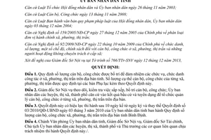 Quyết định 51/2013/QĐ-UBND số lượng cán bộ công chức xã phường thị trấn Bình Định