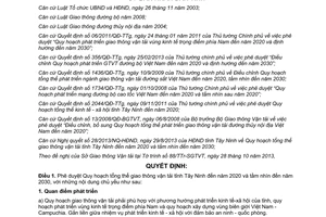 Quyết định 64/2013/QĐ-UBND Quy hoạch tổng thể giao thông vận tải Tây Ninh 2020 2030